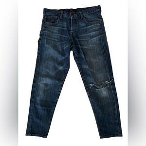 Lucky Brand Women's Jeans Size 2/26 Dylan Boyfriend Blue Denim Distressed Cotton